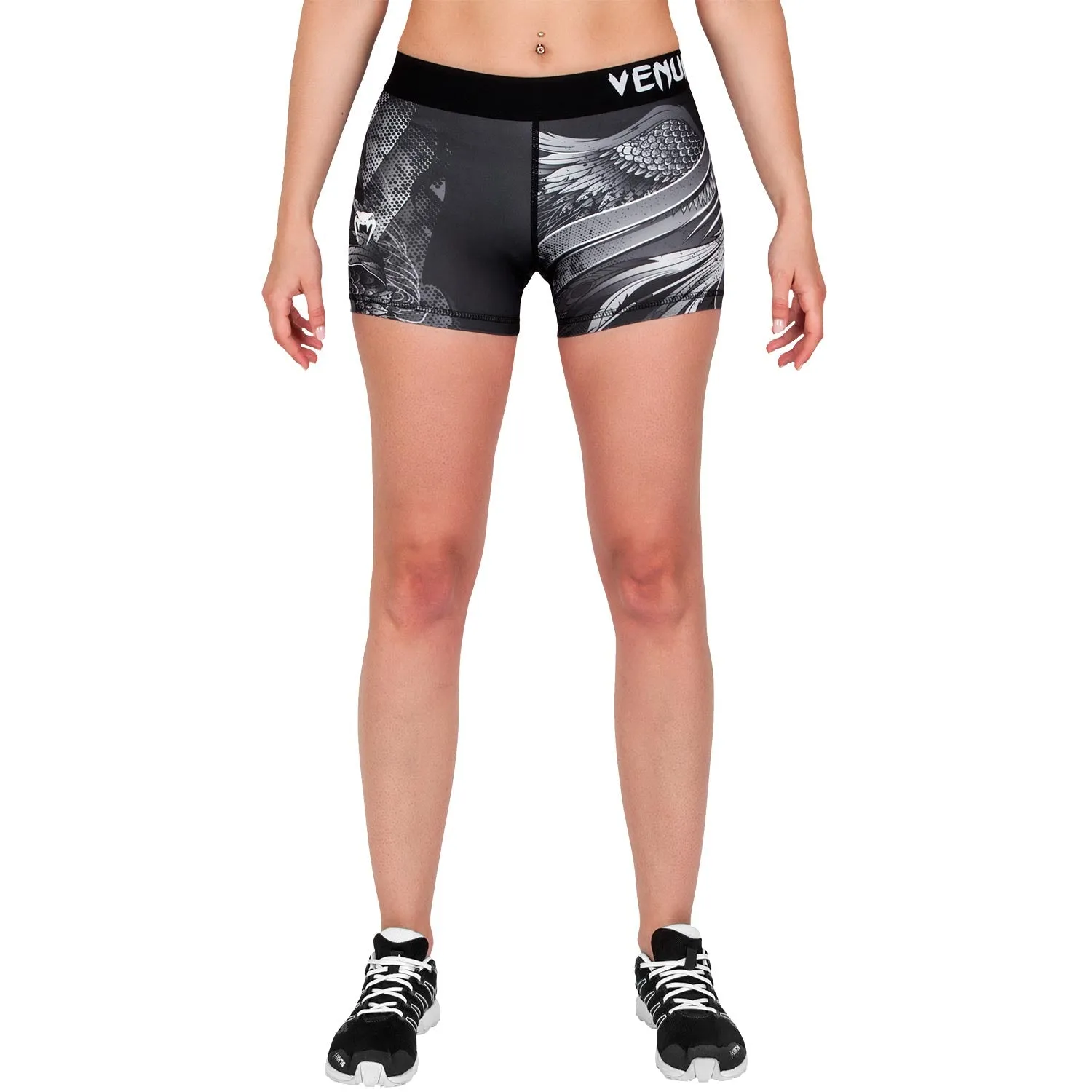 Venum Phoenix Compression Shorts - Black/White - For Women