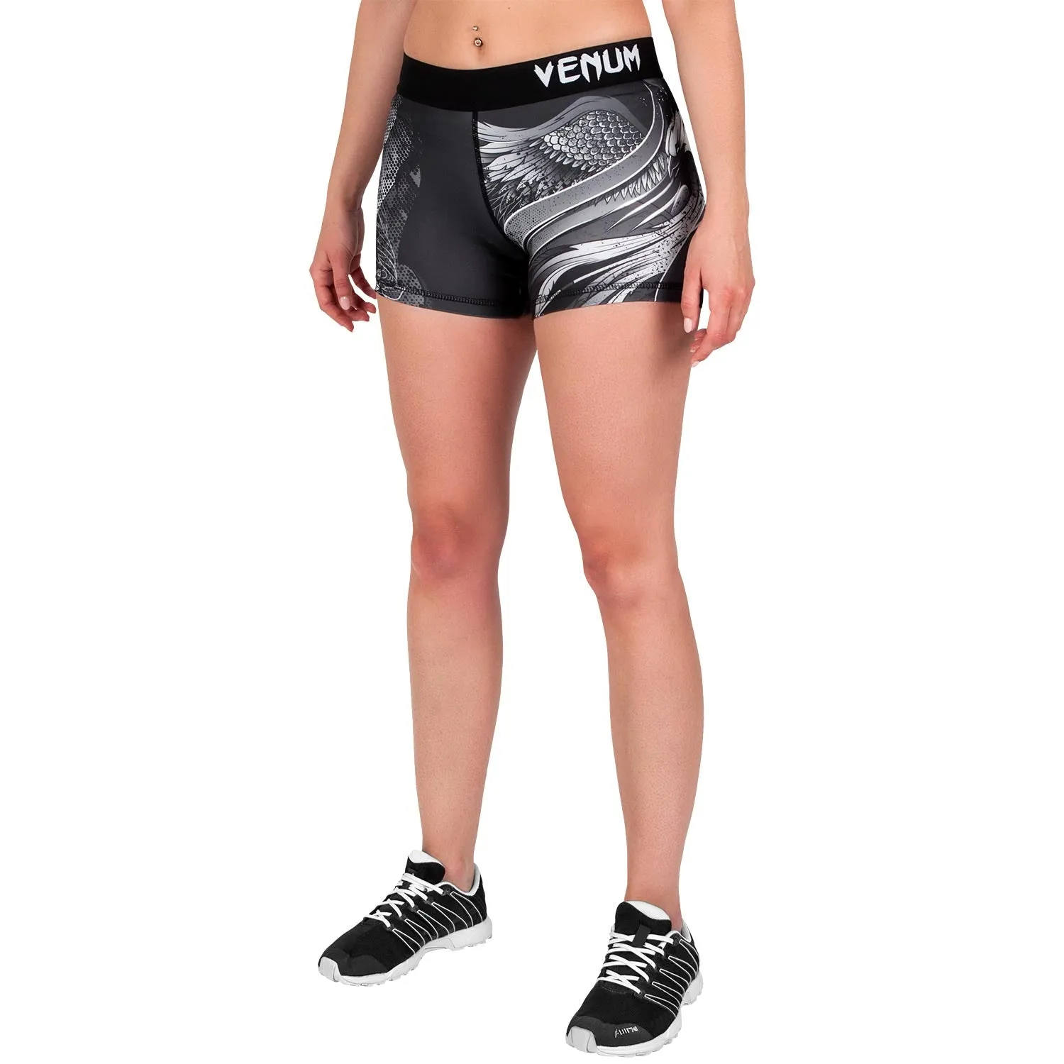 Venum Phoenix Compression Shorts - Black/White - For Women