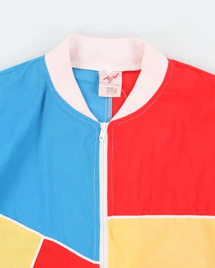 Vintage 80s G.W. Graff Colour Panelled Light Jacket - M