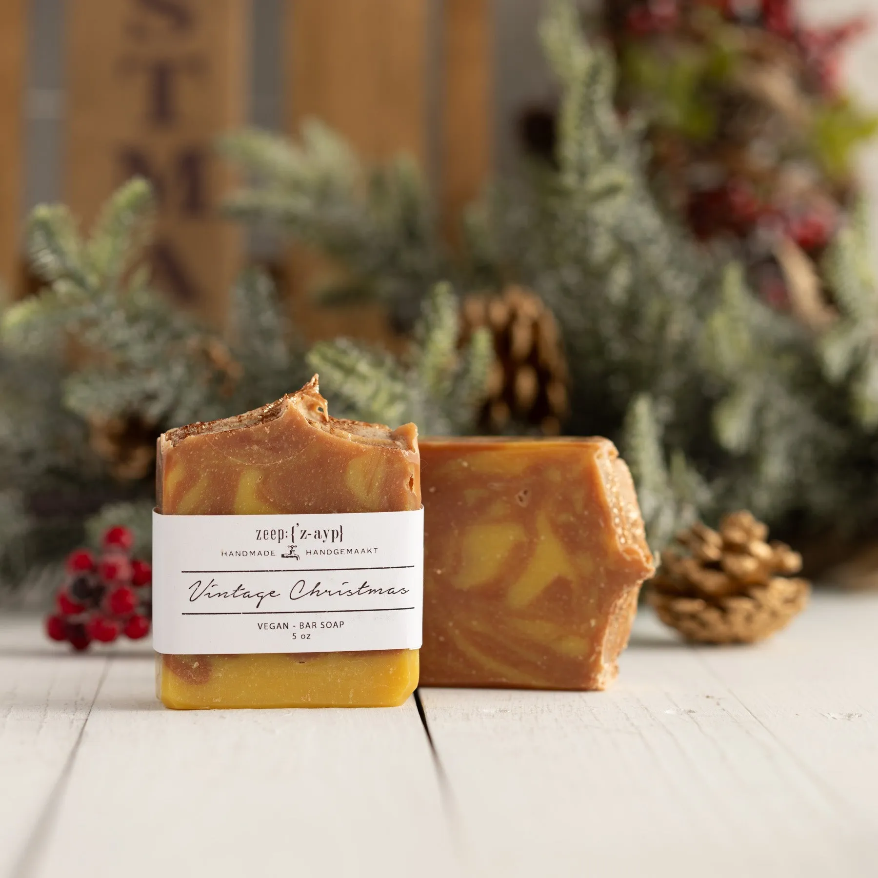 Vintage Christmas Bar Soap