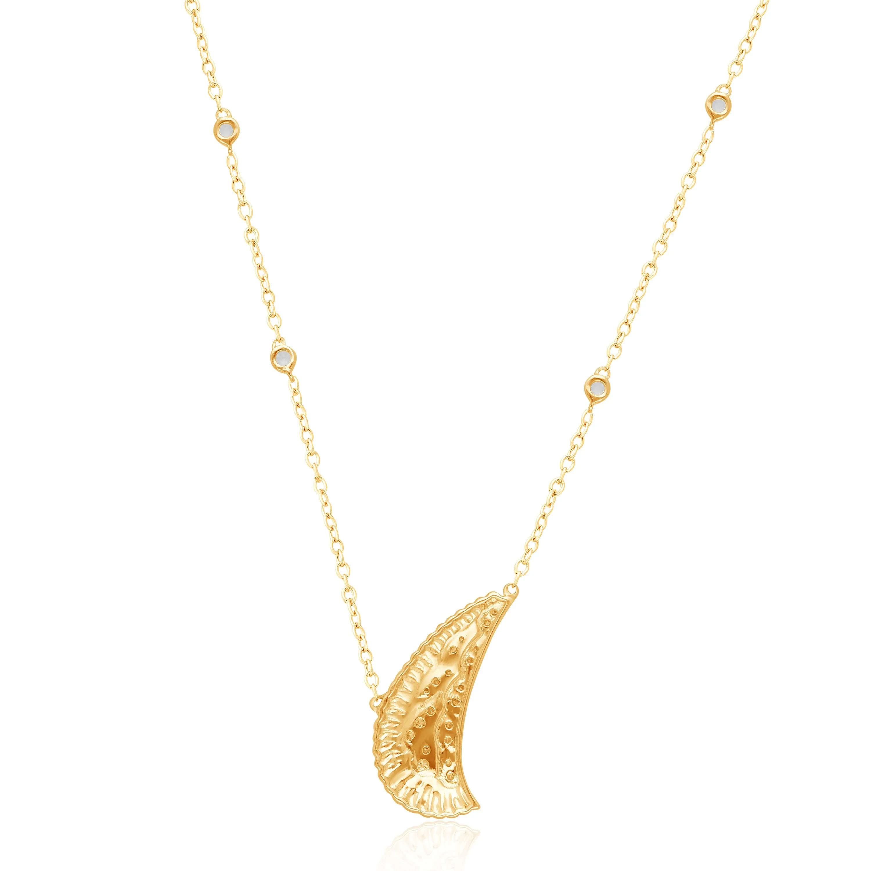 Yellow Gold White Diamond Griffiness Necklace